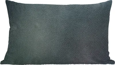 Produktbild von MuchoWow® Zierkissen Sofakissen Wohnzimmer Dekokissen 60x40 cm Leder - Textur - Schwarz - Grün - Hell - Kopfkissen - Polster mit Foto