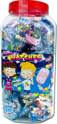 Produktbild von Candy Uhren, Sweet Watches, 60 Stück einzeln verpackt