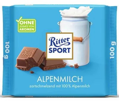 Produktbild von Ritter SPORT 3993 SPORT ALPENMILCH Schokolade 100,0 g