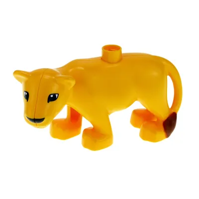 Produktbild von 1x Lego Duplo Tier Löwin hell orange Löwe Tierpark Zoo 6157 4281540 53908c01pb01