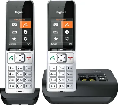 Produktbild von Gigaset COMFORT 500A duo silver-black