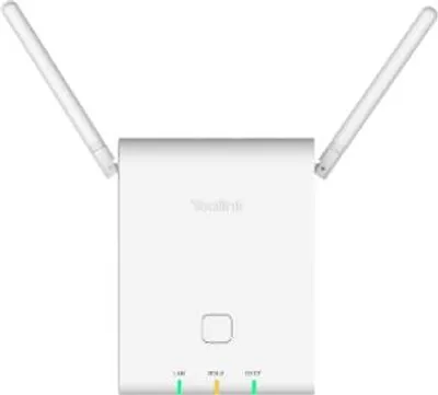 Produktbild von Yealink W90B, 1,8 - 1,9 GHz, 300 m, SNTP/NTP, VLAN, SIP v1, SIP v2, UDP/TCP/TLS, DHCP, HTTPS, SHA-256, SSL/TLS, G.726, G.729, PCMA, PLC, iLBC, Weiß