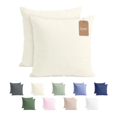 Produktbild von Lavea® 2er Set Kissenbezug - 40x40 - Creme