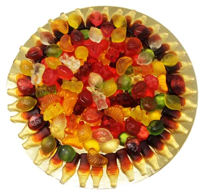 Obrázek produktu pro Fruchtgummi Pizza Frutti de Mare Zuckerfrei im Pizzakarton 500g