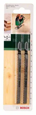 Obrázok produktu pre Bosch 2 609 256 794, Pílový kotúč, Drevo, oceľ s vysokým obsahom karbónu HCS, Šedá, 2 kusov, Blistr