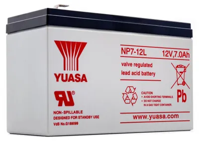 Obrázek produktu pro Yuasa NP7-12L, 12V, olověná baterie pro záložní napájení (UPS)