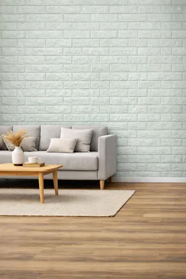 Produktbild von 3D Tapete Wandpaneele Selbstklebend Ziegelstein Wasserdicht Wandaufkleber Tapete Wandpaneele selbstklebend Moderne Wandverkleidung in Steinoptik schnelle & leichte Montage Weißgrün 5 Stück