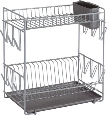 Produktbild von Sauvic Geschirrabtropfgestell Silber L Silber L