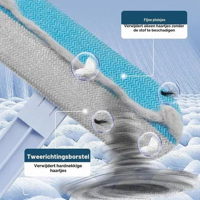 Produktbild von Tierhaarentferner 4-in-1 - wiederverwendbarer Flauschpinsel für Kleidung, Teppich und Couch - wirksam gegen Katzen- und Hundehaare - m-shop