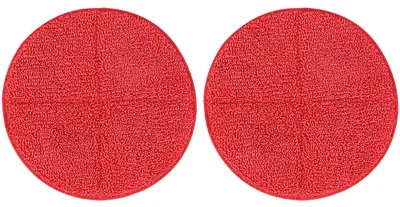 Produktbild von 2er-Set Ersatz-Reinigungs-Pads für Fussboden-Poliermaschine CH5871 - Waschbar-Wiederverwendbar - Original-Ersatzteil für CH5871-Modell