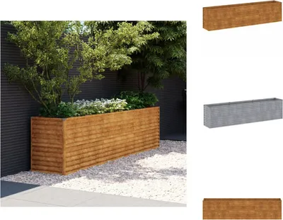 Obrázok produktu pre vidaXL Zvýšený záhon 291x50x69 cm Corten oceľ - Kvetináče a sadenice