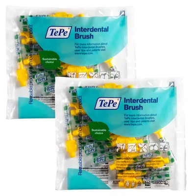Produktbild von 40 Stück TePe Interdentalbürsten Original, Gelb, ISO-Größe 4, 0,7mm, Reinigung der Zahnzwischenräume
