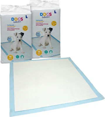 Produktbild von Hunde Trainigspads 60x90 cm - 36 Stück (2x18) - Tier Trainings Unterlage (groß)