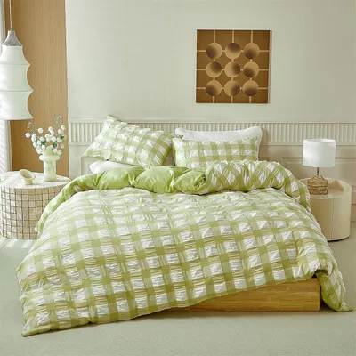 Immagine prodotto di TRANKIELO® - Set di biancheria da letto 135 x 200 cm - 4 pezzi - Microfibra traspirante e facile da pulire - Include cerniera e federe