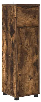 Obrázek produktu pro vidaXL Koupelnová skříňka s dvířky Kouřový dub 30,5 x 30 x 101 cm