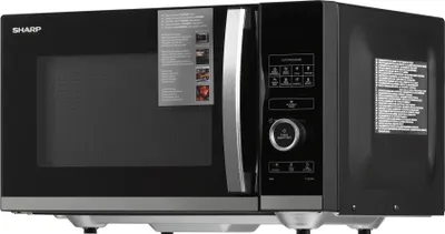 Produktbild von SHARP YC-QS254AE-B Mikrowelle, 900W Mikrowellenleistung , 10 Leistungsstufen, schwarz