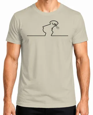 Produktbild von La Linea Balum Strichmännchen Retro Cartoon Osvaldo Cavandoli Herren T-Shirt, Natur, XL