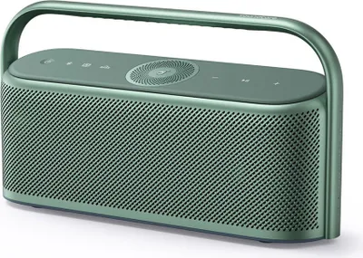 A green ANKER Soundcore Motion X600 speaker is shown against a white background.