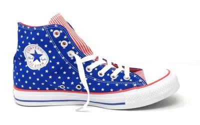 Produktbild von Converse Chuck Taylor All Star High USA Stars and Bars US Flag Blue White Red Seasonal Fresh Colors 145527C Größe 7.5 UK · 41 EU · 26 cm