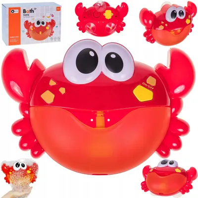 Produktbild von Badespielzeug Krabbe zum Schaummachen für Kinder mit Melodien und Badewannenbeleuchtung