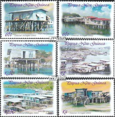 Produktbild von Briefmarken Papua-Neuguinea 2003 Mi 1002-1007 postfrisch Küstendörfer