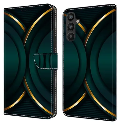 A product image showing a phone case with a flip cover and a phone inside.