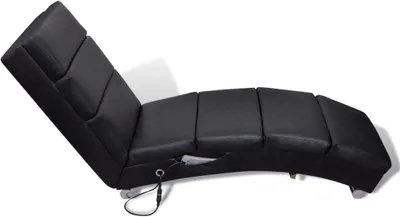 Immagine prodotto di vidaXL Chaise longue da massaggio in Pelle finta nera