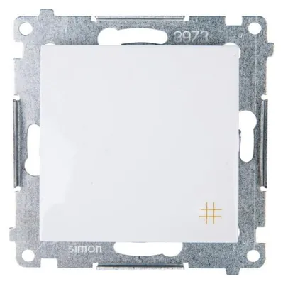 Immagine prodotto di Interruttore a croce (modulo) con impronta e contatto bianco Simon 54 Premium DW7A.01/11