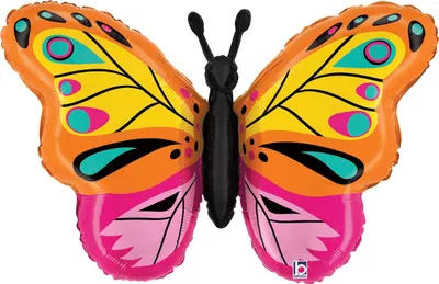 Produktbild von 30" Folienballon Shape Schmetterling | 76 cm