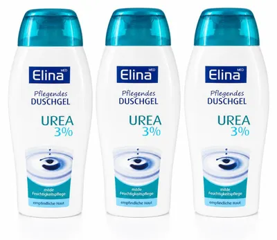 Produktbild von Elina Med Pflegendes Duschgel Urea 3% für empfindliche Haut 250 ml (3 Pack)
