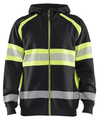 Produktbild von Blakläder High Vis Kapuzenjacke 3552, Farbe:Schwarz/High Vis Gelb, Größe:XL