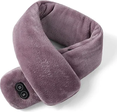 Imagen del producto de Calentador para el cuello de invierno: Cuello calefactor para proteger el cuello, bufanda calefactable recargable para parejas, con función de masaje, para mantener el calor y con conexión USB