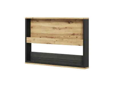 Produktbild von MINIO go for it, SPOT Wandregal – 2 Fächer, Schwarz/Artisan Eiche, 92x63x11 cm