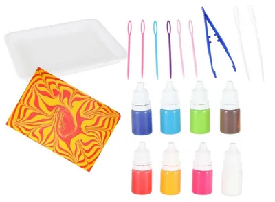Immagine prodotto di KIK KX2959 Set di acquerelli Ebru, 8 colori