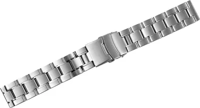 Produktbild von Edelstahl-Uhrenarmband, silberfarben, 18 mm