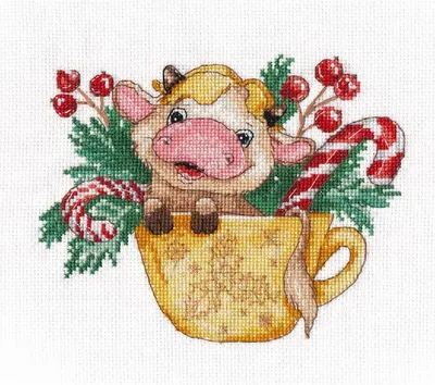 Produktbild von Oven Kreuzstich Set "Symbol des Jahres. Stier-3", Zählmuster, 16x13cm