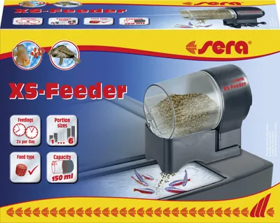 Produktbild von sera XS-Feeder, 150 ml, Schwarz, Akku, AA, 1,5 V, Box