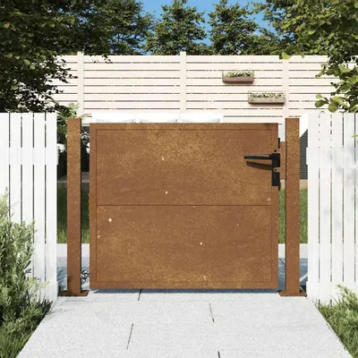 Produktbild von Gartentor aus Cortenstahl 100x75 cm für Garten und Terrasse