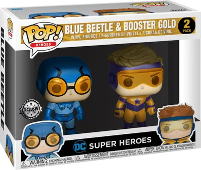 Produktbild von Super Heroes - Blue Beetle & Booster Gold Exclusive - Funko Pop! - Vinyl Figur