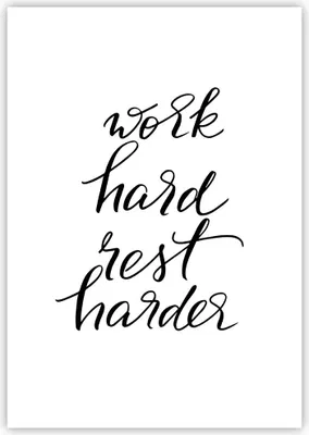 Produktbild von Poster - Poster ohne Rahmen - Hart Arbeit Ruhe - 70x100 cm - Wand Bild - Wanddeko - Wandbilder - Kunstposter - Wandposter - Bilder - Kunstdruck - Wanddekoration - Wandbild - P2XPA70x100-4558