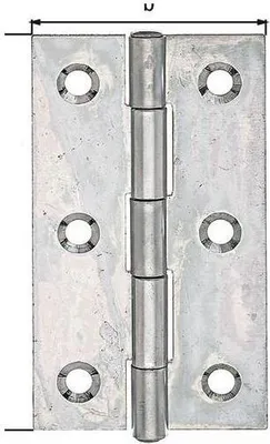 Zdjęcie produktu dla GAH Zawias walcowany wąski VZ. 82.0x44 mm - 345419