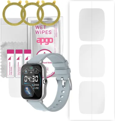 Produktbild von apgo 3 Stück Schutzfolie, klar, kompatibel mit Findtime ZXLY20pro Smartwatch, Hydrogel Displayschutzfolie mit Positionierhilfe, Displayfolie, robust und kratzfest