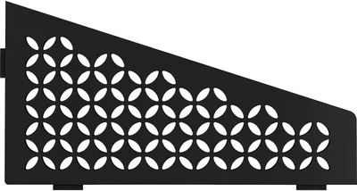 Image de Schlüter SES3D5MGS-E-S3 Étagère Floral 62x295x154mm Noir graphite mat