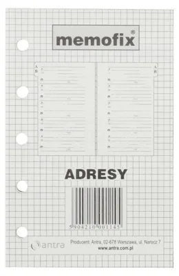 Obrázek produktu pro Wkład do Organizera A7 2026 MEM/M/adresy