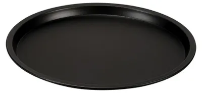 Pizzapfanne 32 cm, Stahl, doppelte Antihaftbeschichtung, schwarz