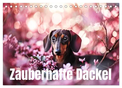 Produktbild von Zauberhafte Dackel (Tischkalender 2027 DIN A5 quer), CALVENDO Monatskalender