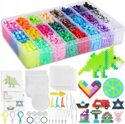 Produktbild von DIY Bügelperlen Set 4500 Stück 5mm für Kinder Geschenk