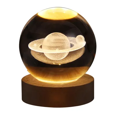 Obrázek produktu pro Křišťálová koule noční světlo,křišťálová koule lampa,3D křišťálová koule lampa,skleněná křišťálová koule noční světlo,křišťálová koule noční lampa