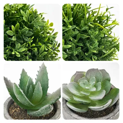 Produktbild von Kunstpflanzen-Set, 4 Stück Künstliche Pflanzen für Innenräume