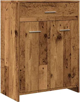 Obrázek produktu pro vidaXL Koupelnová skříňka vzhled starého dřeva 60x33x80 cm materiál na bázi dřeva
